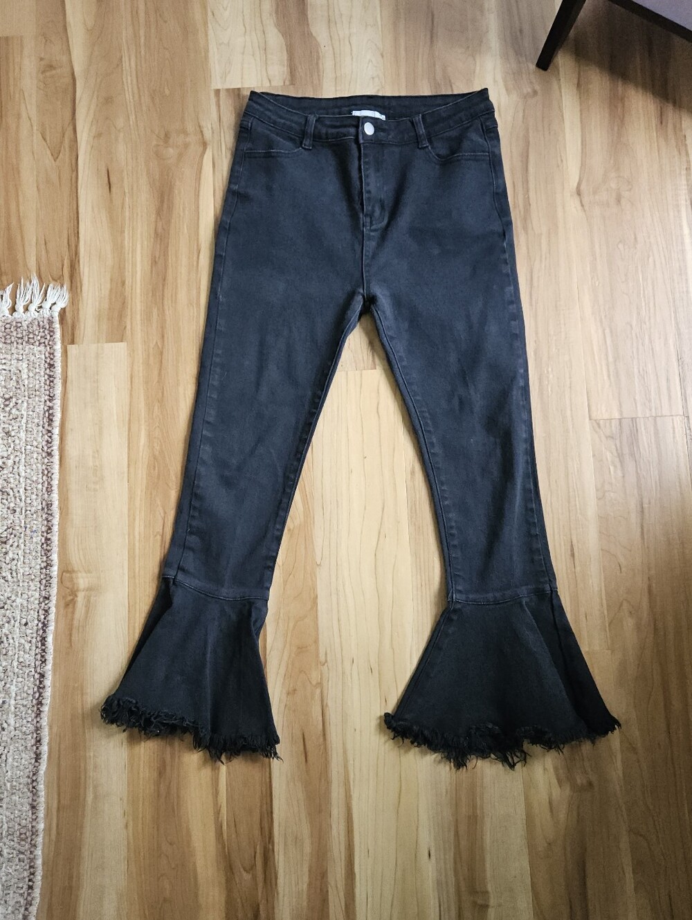 Hayden Los Angeles Black Flare Bottom Jeans